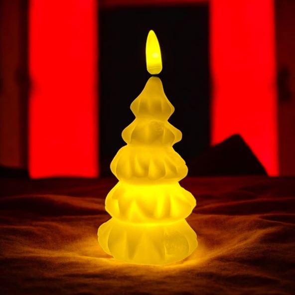 VIP 3 ADET TİTREK YANAN NOEL MUMU LED IŞIKLI YILBAŞI MUMU YILBAŞI AĞACI MUMU GÜN IŞIĞI LED IŞIKLI ürün görseli