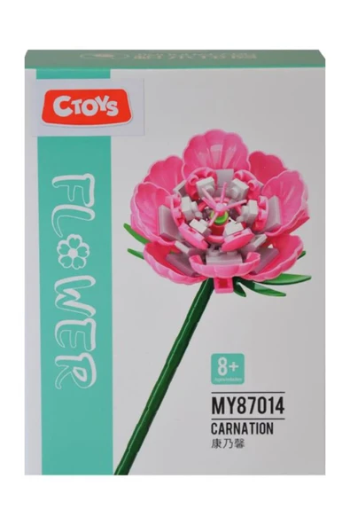 Ctoys Carnation Flower Block Pembe Karanfil Lego / MY87014