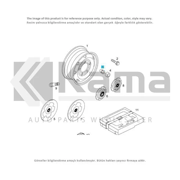 4500122 Kampanya BİJON SOMUNU OPEL MOVANO İTHAL ürün görseli