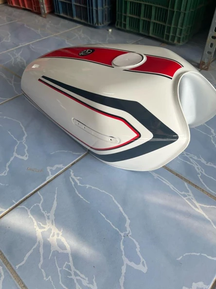 Algaride   Motorsiklet KÜBA cg ince tip depo şamandırasız beyaz renk - 4