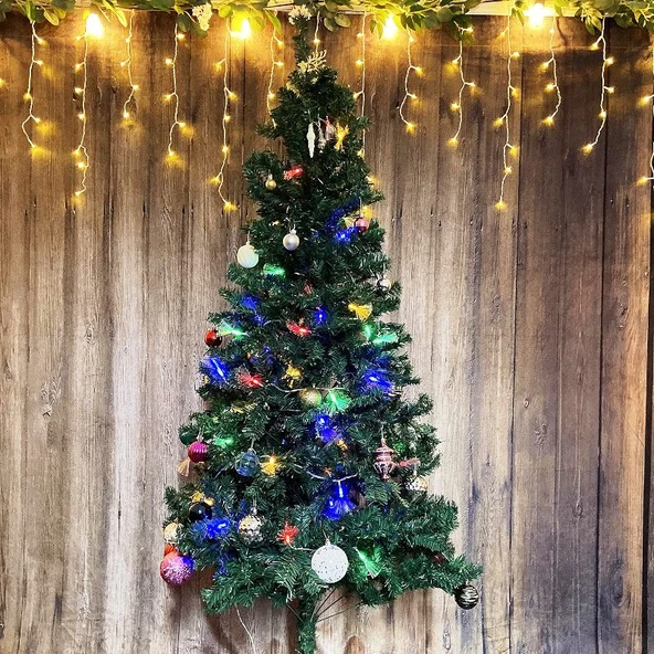 4 METRE RGB RENKLİ FİBER OPTİK LEDLİ KİRPİ LED IŞIK YILBAŞI IŞIĞI YILBAŞI AĞACI IŞIĞI MODLU FİŞLİ - Resim 7