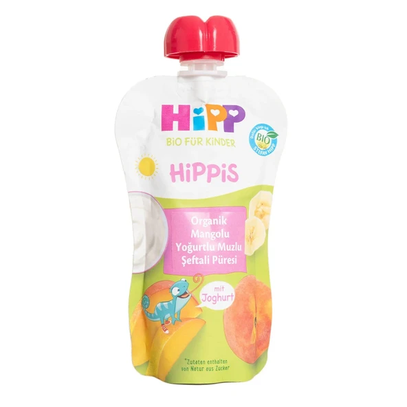 Organik Mangolu Yoğurtlu Muzlu Şeftali Püresi 100 Gr ürün görseli