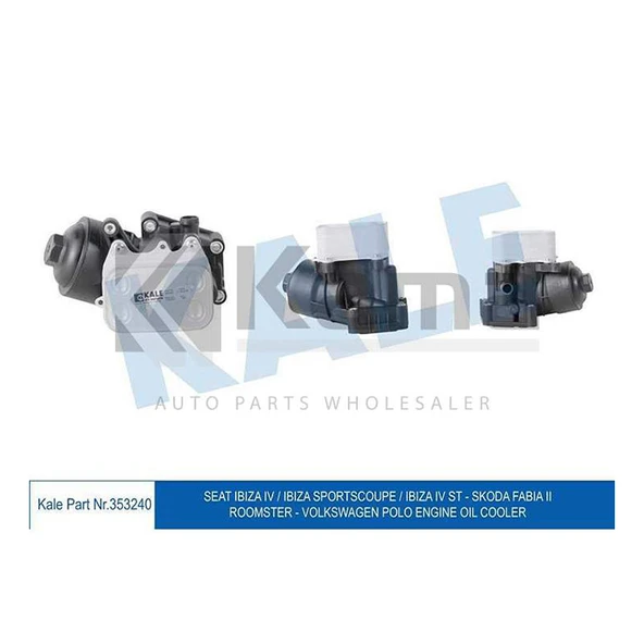 03P115389A-03L117021C YAĞ SOĞUTUCUSU VE GÖVDESİ VW POLO / SEAT IBIZA / SKODA FABIA / AUDI A1 (CFWA/1.2TDI) 10- İTHAL ürün görseli