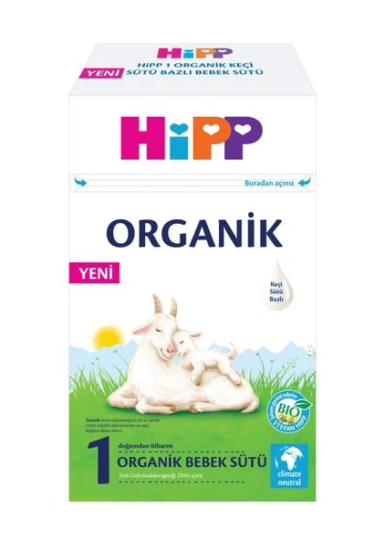 Hipp 1 Organik Keçisütü Bazlı Bebek Sütü 400gr