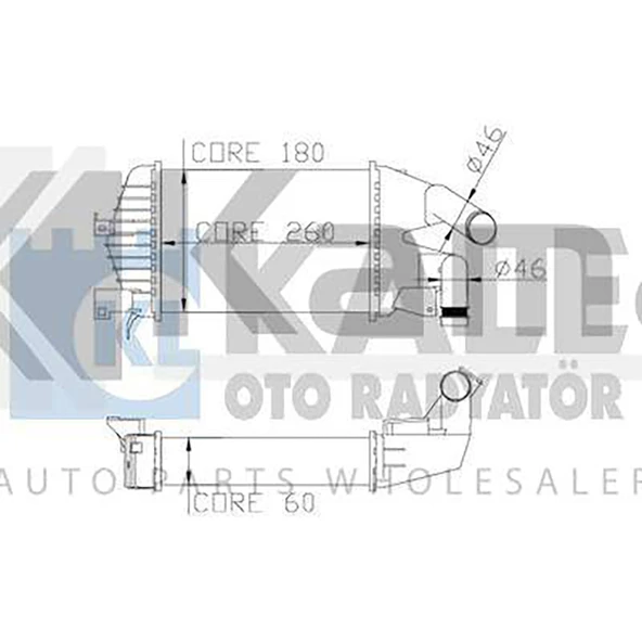 6302076 TURBO SOĞUTUCU OPEL ASTRA-H (Z1.3DTH/Z1.9DT) 06- İTHAL ürün görseli