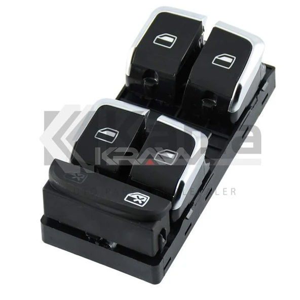 8K0959851F CAM AÇMA ANAHTARI (DÖRTLÜ) (KROM) AUDI A4 / A5 / Q5 08- İTHAL ürün görseli