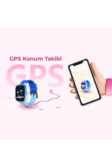 Havit KW12 4G Sim Kartlı Akıllı Çocuk Saati - Görüntülü Görüşme ve Konum Takibi - Pembe - 2