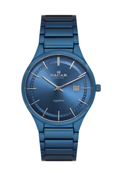 SAFİR CAM MAVİ ERKEK KOL SAATİ NC17-2960018-LLM - Resim 4