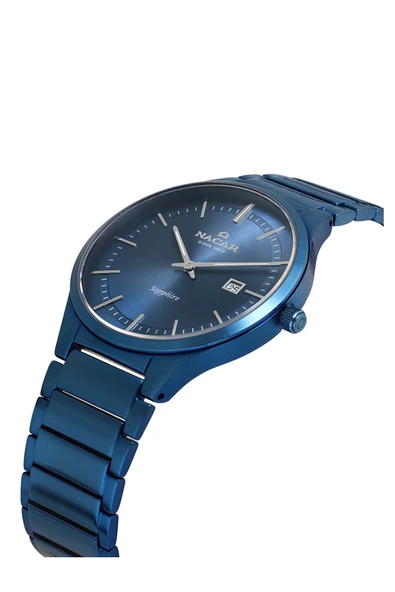 SAFİR CAM MAVİ ERKEK KOL SAATİ NC17-2960018-LLM - Resim 3