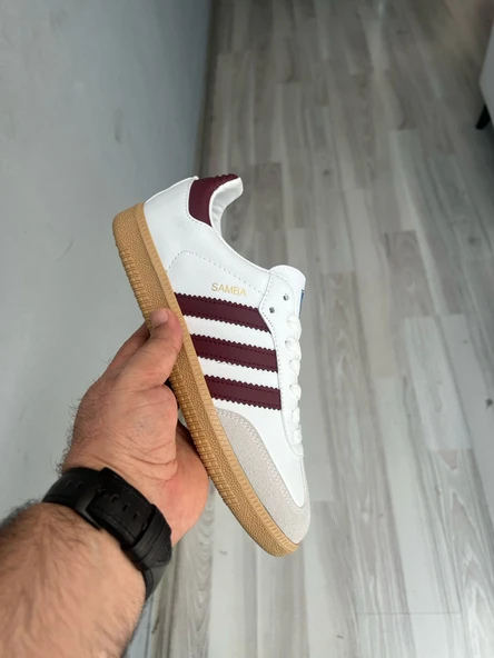ADİDAS SAMBA BEYAZ BORDO ürün görseli