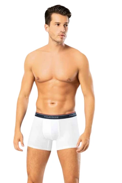 Looksense Erkek Dude 3 lü Düz Likralı Boxer 1603 - Resim 3