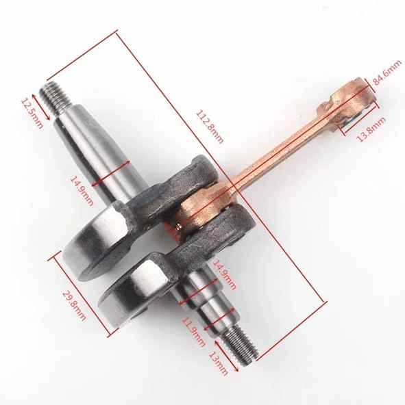 Algaride Motorlu Tırpan BG520 BG430 / CG520 / CG430 Krank Crankshaft - 2