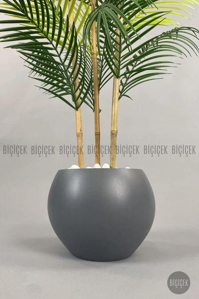 BİÇİÇEK 120cm Areka Ağacı 24 yapraklı Küre Saksıda - 10
