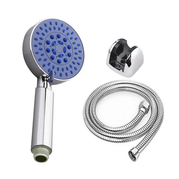 Rondo Mafsallı duş seti 5 fonksiyonlu su akış duş başlığı takımı el duş takımı paslanmaz krom