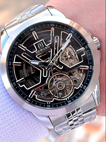 Reward Özel Tasarım Otomatik Mekanizma Çelik Kordon 5 Atm Suya Dayaknıklı Erkek Kol Saati ERW.146301 ürün görseli