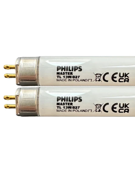 (2 Adet) 13W 827 2700K (Sarı Işık) G5 Duylu T5 Floresan