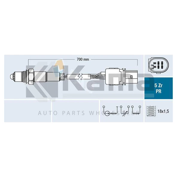 03G906262B OKSİJEN SENSÖRÜ VW GOLF-5 / PASSAT (BMR-BMN-CBBB 2,0 TDİ) 05- İTHAL
