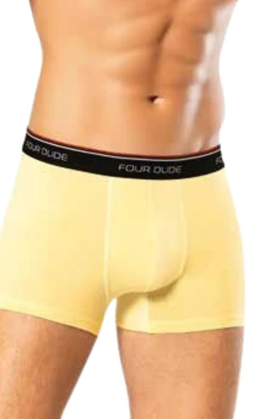 Looksense Erkek Dude 3 lü Düz Likralı Boxer  1605 - Resim 3