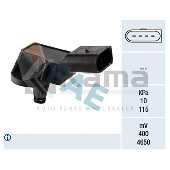 03D906051-36906051 BASINÇ SENSÖRÜ VW POLO / GOLF-4 / BORA (BCB/BBZ/BBY/BKY 1.4 16V/1.6 16V) 01- İTHAL