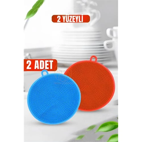 ModaCar 2 Yüzeyli Silikon Bulaşık Pedi 2 ADET