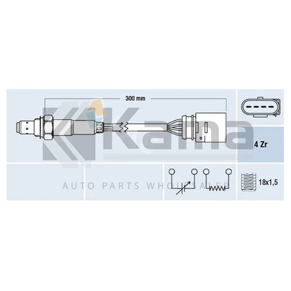 03C906262 OKSİJEN SENSÖRÜ VW (1.2 CGPA/AZQ/BME) İTHAL ürün görseli 1