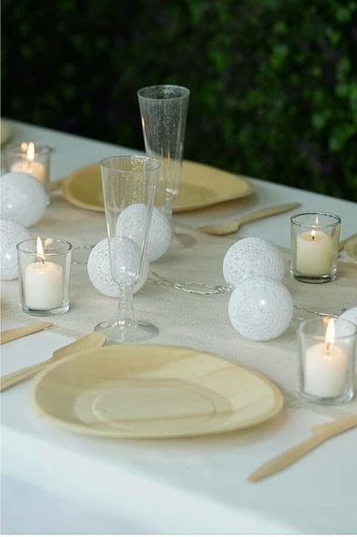 Brokoli Home Koton Top Dizeleri Ramazan Bayramı Işığı Süsü Günışığı Led Işık 1,5 Metre 10 Toplu Pilli Gün Işığı Rengi Led Büyük Toplu - 2