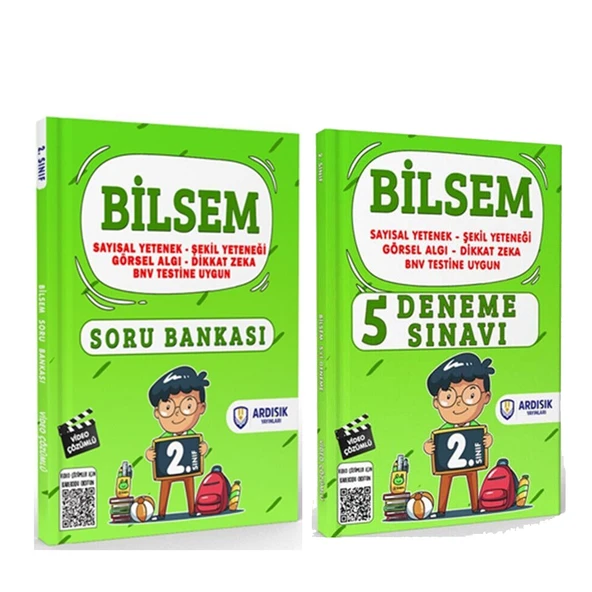 Ardışık Yayınları 2. Sınıf Bilsem Soru Bankası ve Deneme Seti 2 Kitap