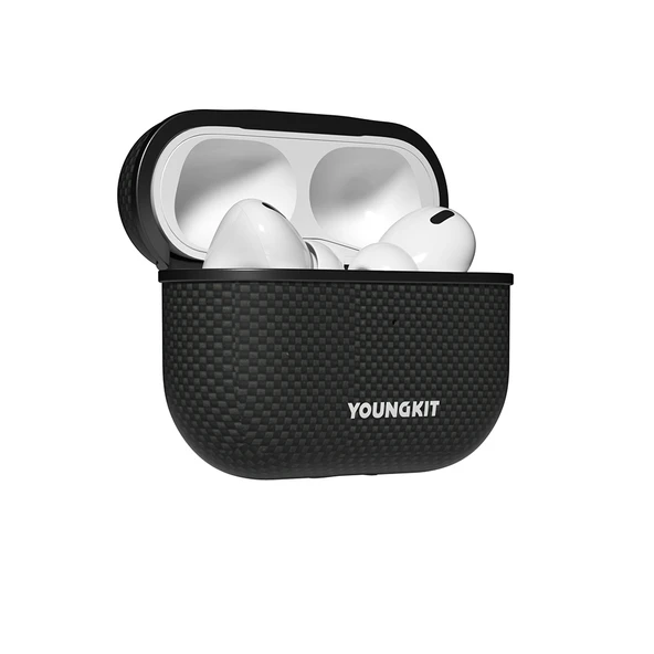 Apple Airpods Pro Kılıf M-safe Şarj Özellikli Aramid Fiber Youngkit 1500D Kevlar Extreme Wing Serisi Kapak - Resim 11