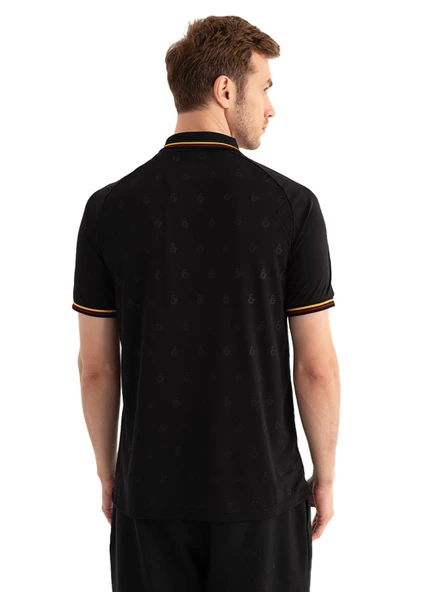 Galatasaray Orijinal Lisanslı Match Day Siyah Polo Yaka T-Shirt - 8