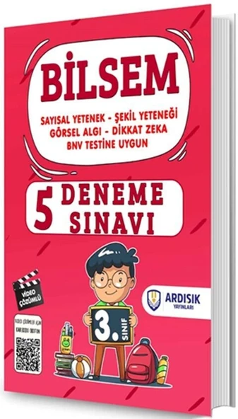 3. Sınıf 5 li Bilsem Deneme Sınavı Tamamı Video Çözümlü Ardışık Yayınları