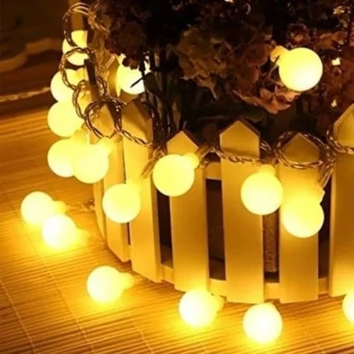 Brokoli Home 3m 20 Led Beyaz Top Gün ışığı Pilli Aç/Kapa Modlu Gün Işığı Dekoratif