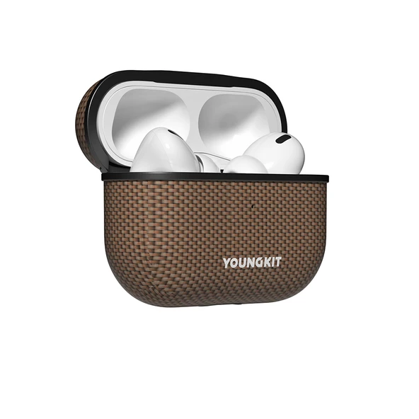 Apple Airpods Pro 2 Kılıf M-safe Şarj Özellikli Aramid Fiber Youngkit 1500D Kevlar Extreme Wing Serisi Kapak - Resim 10