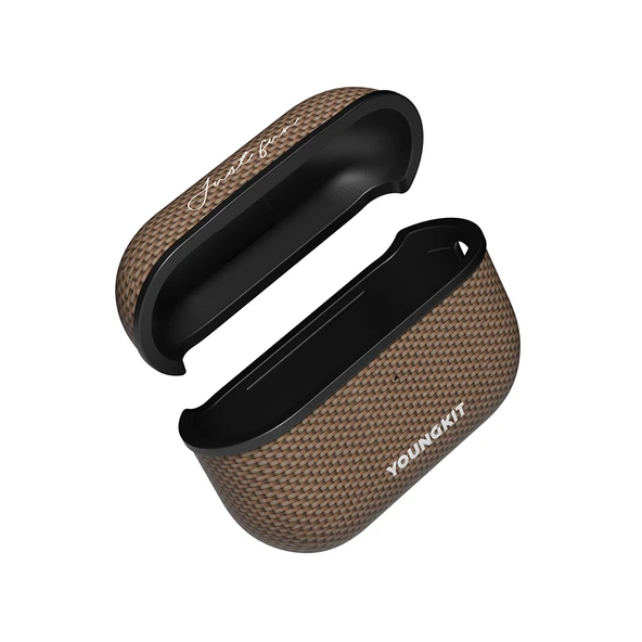 Apple Airpods Pro Kılıf M-safe Şarj Özellikli Aramid Fiber Youngkit 1500D Kevlar Extreme Wing Serisi Kapak - Resim 5