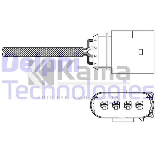 06B906265B OKSİJEN SENSÖRÜ (KATALİTİK KONVEKTÖR ÖNCESİ) VW PASSAT / AUDI A4 (ALZ/1.6) 00-04 İTHAL