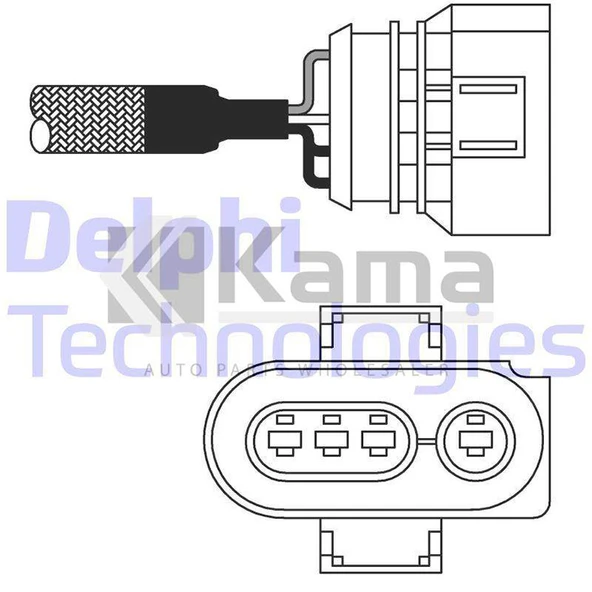 030906265AD OKSİJEN SENSÖRÜ VW GOLF-3 / VENTO (AEE/1.6) 96-00 İTHAL ürün görseli 1