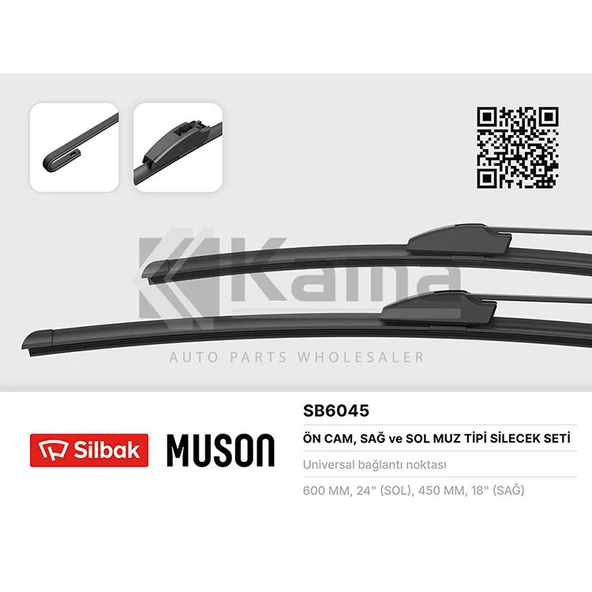 96008908-96008914 SİLECEK SÜPÜRGE TAKIMI ÖN (600/450) (MUZ TİPİ) CHEVROLET CRUZE J300-J305 10- İTHAL