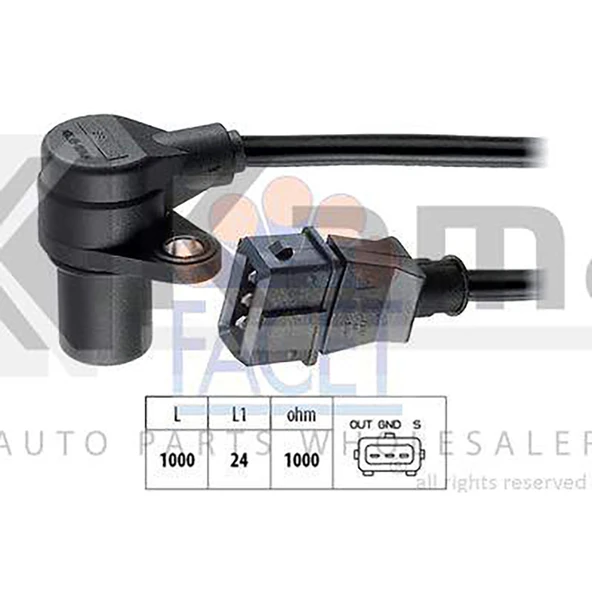 6238414 KRANK DEVİR SENSÖRÜ OPEL FRONTERA-A (X2.2XE) İTHAL