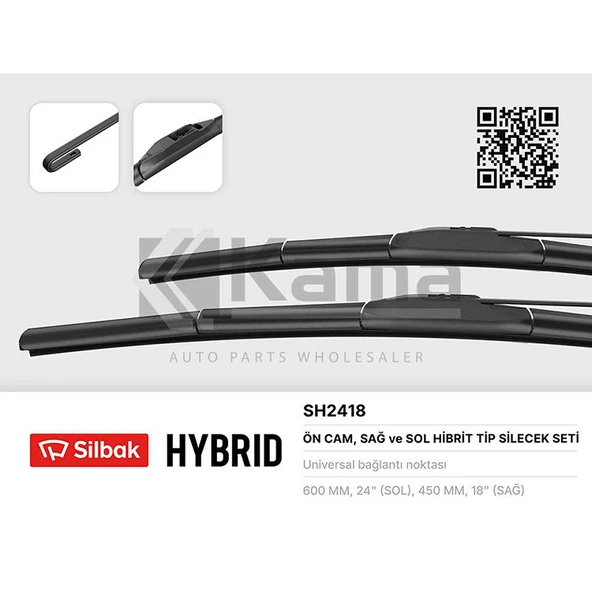 1272346 SİLECEK SÜPÜRGE TAKIMI ÖN (600/450) (HYBRID) OPEL INSIGNIA-A 09- / CHEVROLET CRUZE J300-J305 10- / KIA CEED 06-12 / SPORTAGE 10- / MAZDA 6 13- İTHAL