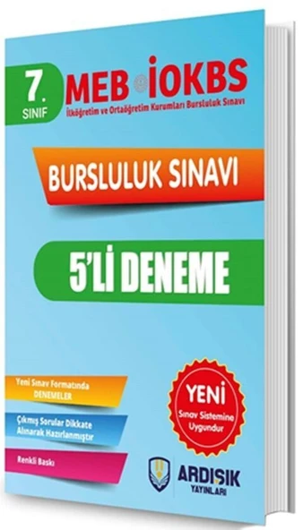 7. Sınıf Bursluluk Deneme Sınavı Ardışık Yayınları