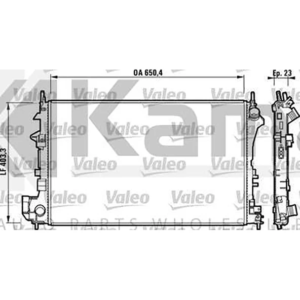 1300244 SU RADYATÖRÜ OPEL VECTRA-C (Z1.6XE) İTHAL