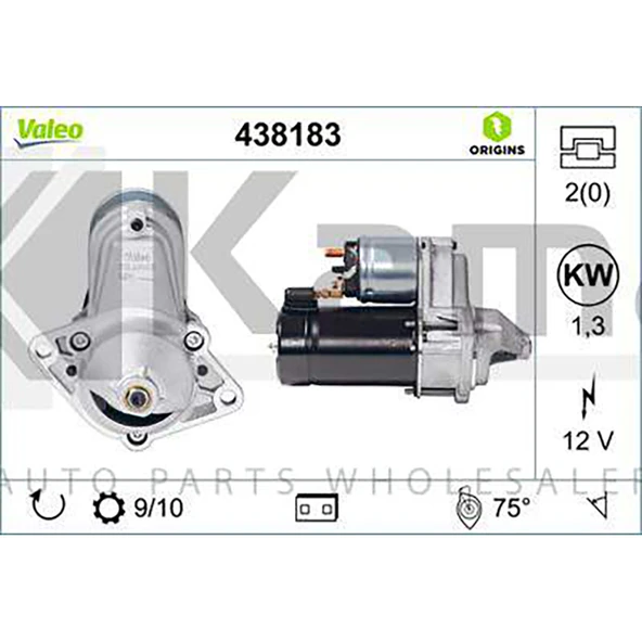 1202142 MARŞ MOTORU (VALEO TİPİ) OPEL ASTRA-F / CORSA-B / VECTRA-B / CHEVROLET AVEO (1.4) 06- / KALOS (1.4/1.4 16V) 05- / LACETTI (1. İTHAL ürün görseli