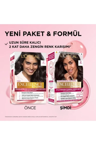 Loreal Excellence Creme 2 Siyah - 2