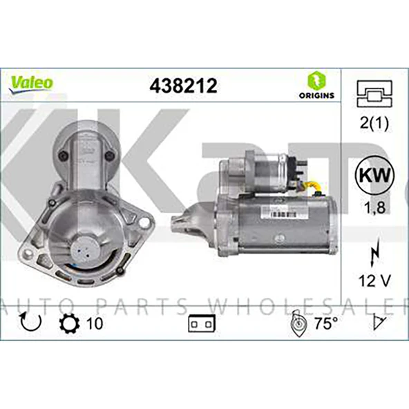 6202071-6202105 MARŞ MOTORU (1.8KW) OPEL CORSA-C (1.3CDTI) 01-06 / CORSA-D (1.3CDTI) 07-14 İTHAL ürün görseli