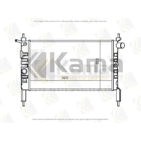 1300154 SU RADYATÖRÜ OPEL ASTRA-F (1.4/1.6 16V) 92- İTHAL
