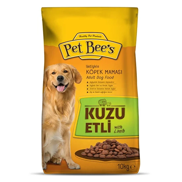Pet Bee'S 10 Kg Köpek Maması Kuzu Etli