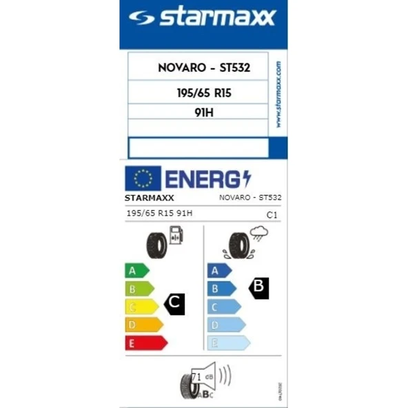 Starmaxx Novaro ST532 195/65 R15 91H Yaz Lastiği - 2025 - 2