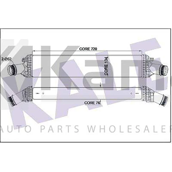 8K0145805E-8K0145805AC TURBO RADYATÖRÜ AUDI A4 / A5 / A6 / A7 / A8 / Q5 (CAMA/CGKA/CLAB/CCWB/2.7TDI/3.0TDI) 08- İTHAL