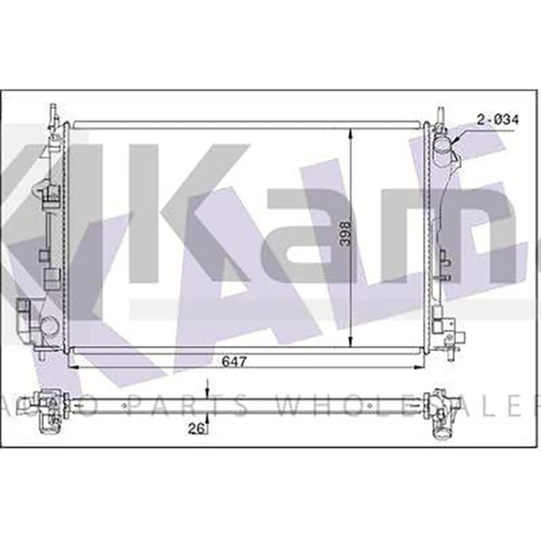 1300244 SU RADYATÖRÜ OPEL VECTRA-C (Z1.6XE) İTHAL