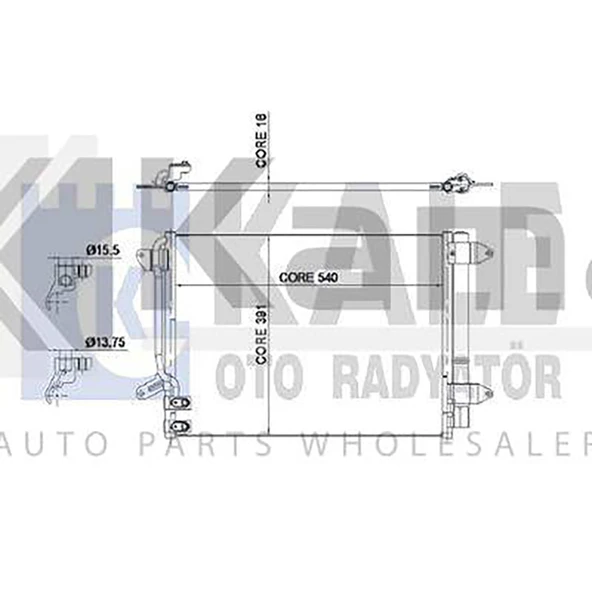 5C0820411-5C0816411 KLİMA RADYATÖRÜ VW JETTA 10- İTHAL