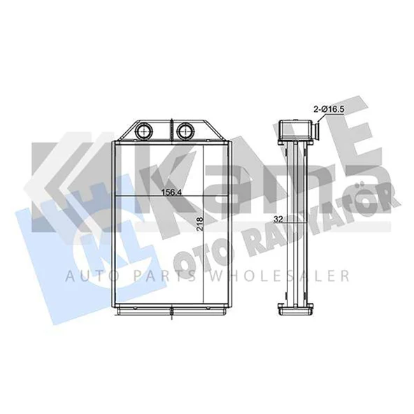 4B1819031C-4B1819031 Kampanya KALORİFER RADYATÖRÜ AUDI A6 97 / 04 İTHAL - 1